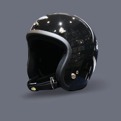 アメリカ製★MADE IN USA★BLACKブラックカラー　装飾用ヘルメット バイクヘルメット マットブラック 黒 ポリスヘルメット ハーフ