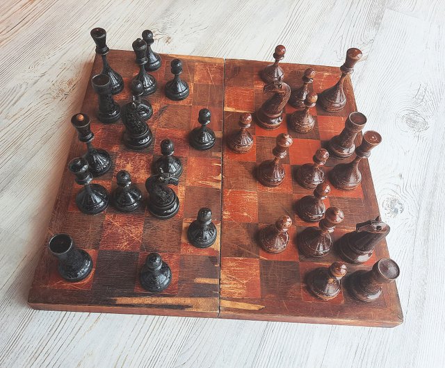 Botvinnik Set Antique Soviet Chess Set Old Russian Vintage 