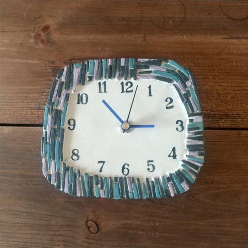 Mosaic wall clock - นาฬิกา - ดินเผา 