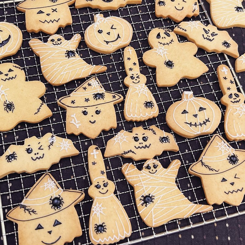 Halloween lightly frosted cookies-10 pieces/set - คุกกี้ - อาหารสด 