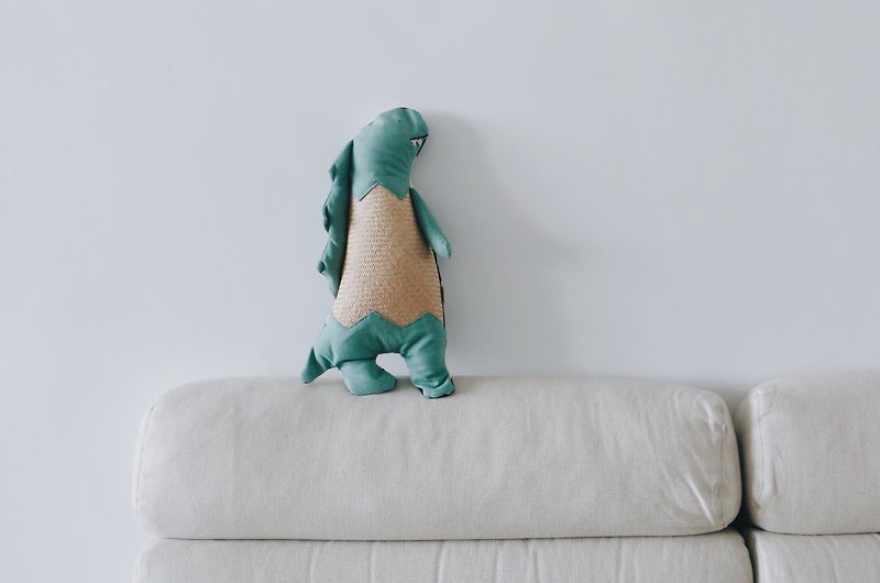 Rush Weaving | Little Dinosaur Pillow - Pillows & Cushions - Plants & Flowers 