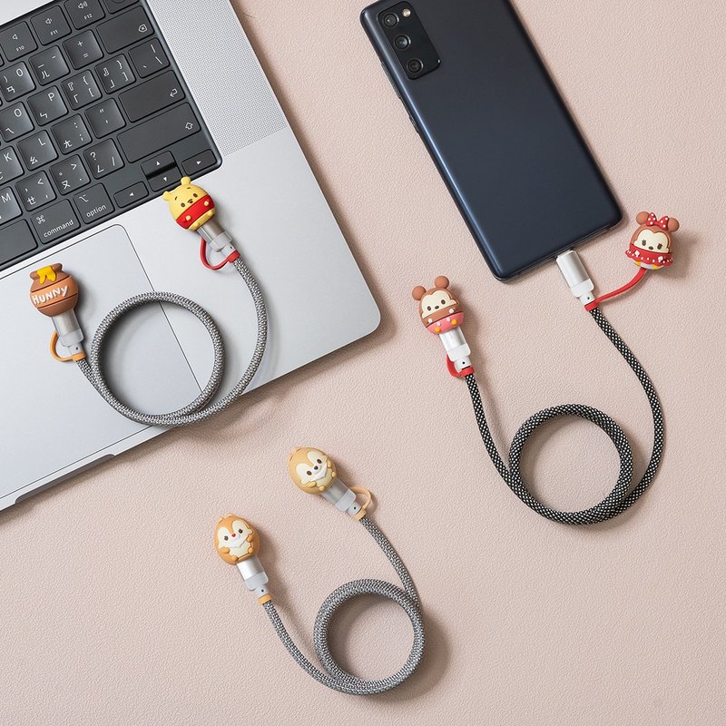 [Storage is hassle-free] Disney UFUFY series magnetic absorption nano fast charging transmission cable (CtoC60W) optional - ที่ชาร์จ - โลหะ หลากหลายสี