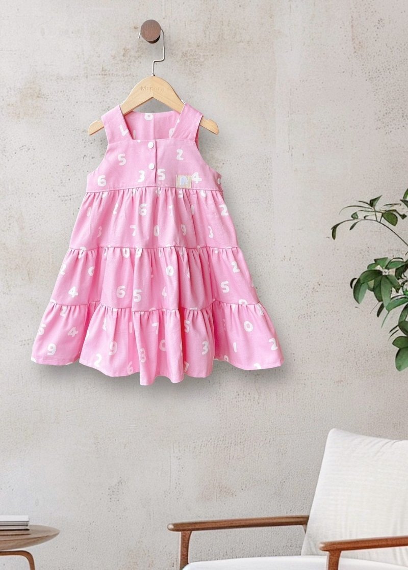 the square collar baby dress - กระโปรง - ผ้าฝ้าย/ผ้าลินิน หลากหลายสี