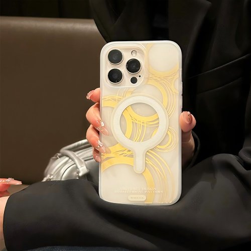 Sigema Creation iPhone Cases 【磁吸板】冰雪白磨砂鏡面 iPhone 15 Pro/15 ProMax手機殼