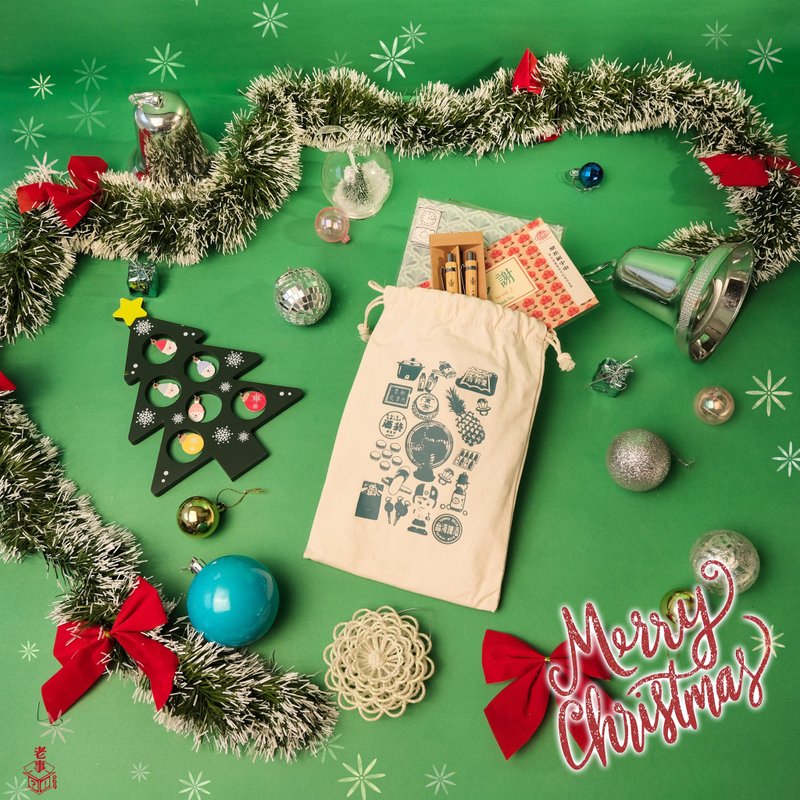 【聖誕限定美好禮包】- 交換禮物、福袋、無時效手帳本 - 筆記本/手帳 - 棉．麻 白色