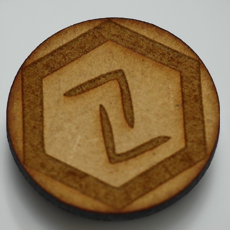 (Customized magic product) Xin Yu Yuan Wood Talisman (Rune Rune Series Harvest) (Graduation Gift) - อื่นๆ - ไม้ สีกากี