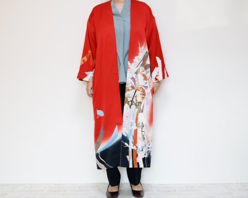 KIMONO Iwai Coat -ヴィンテージの着物を使ったガウンコート 1点もの ...