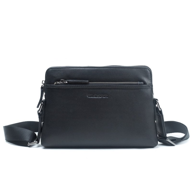 CUMAR 真皮/包包/ GORDEN 側背包 / GORDEN CROSSBODY BAG - 側背包/斜背包 - 真皮 黑色