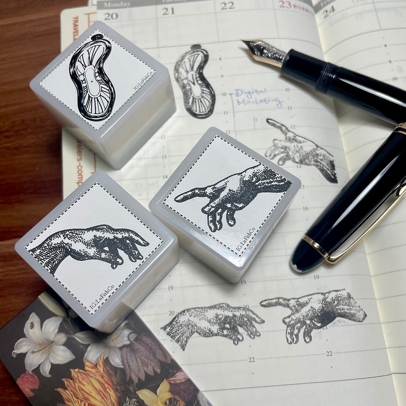 Artistic Journaling Stamps - ตราปั๊ม/สแตมป์/หมึก - พลาสติก สีดำ