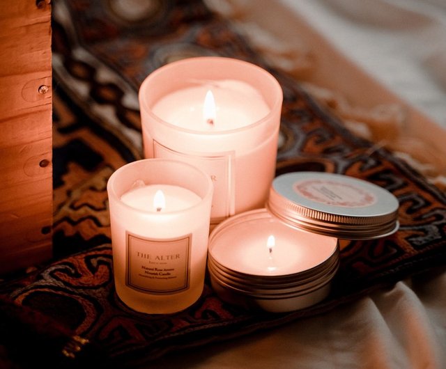 ハンドメイド　アロマキャンドル  ３個セット ＼おまとめ8％OFF!!／アロマキャンドル 天然 ギフト 3個