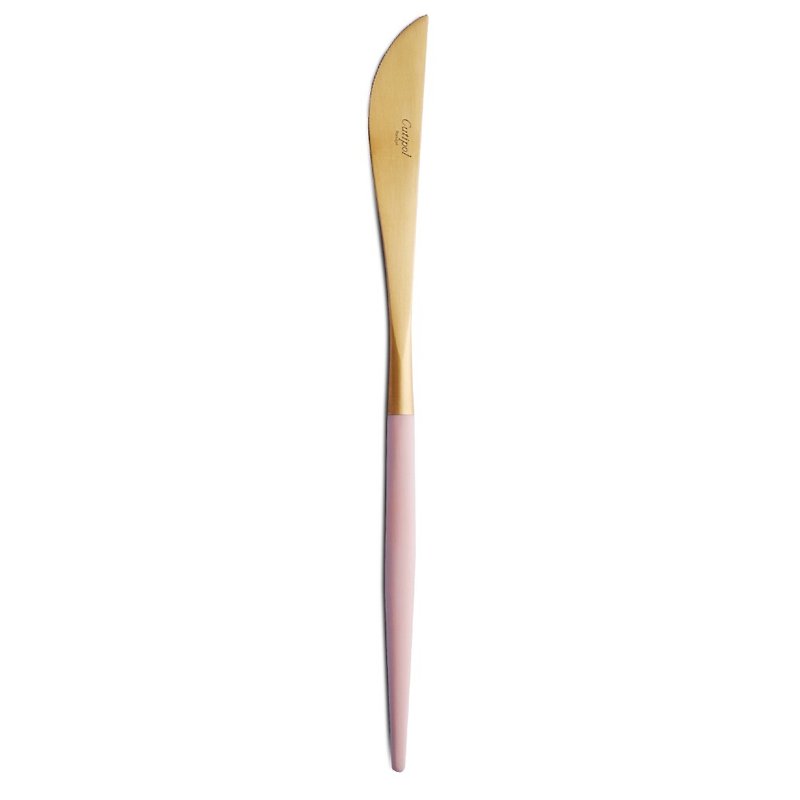 | Cutipol | GOA Pink  Matte Gold Table Knife - Cutlery & Flatware - Stainless Steel Pink