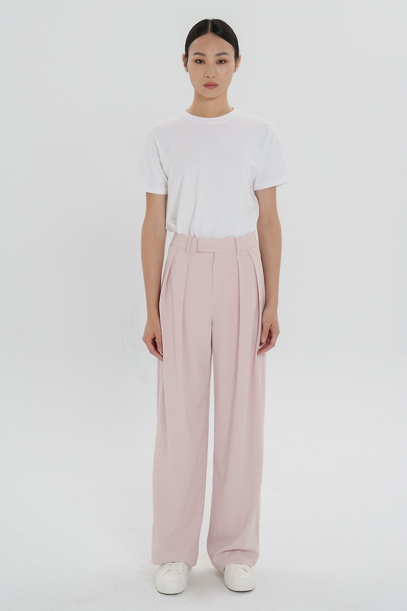 Unisex Micro Cocoon Discounted Suit Pants – Pink - กางเกงขายาว - เส้นใยสังเคราะห์ สึชมพู
