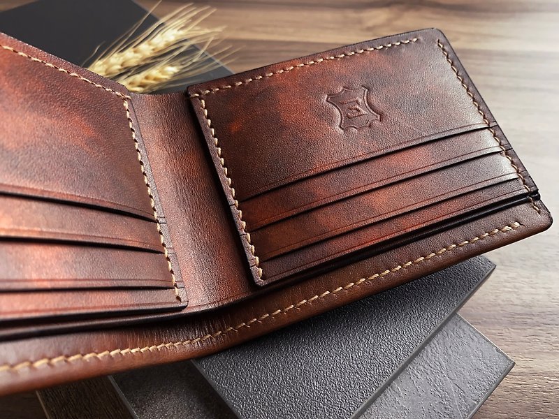 Eisen leather classic handmade leather coin wallet coin wallet stc-6016 - กระเป๋าสตางค์ - หนังแท้ 