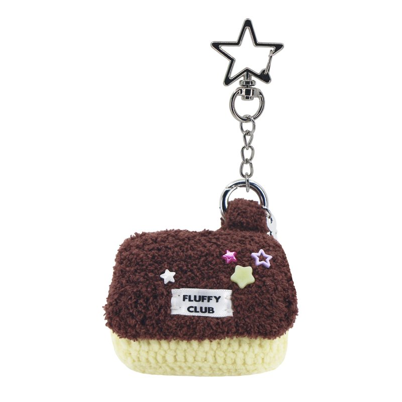 'SWEET HOME SWEET' AirPods 3&Pro case BROWN roof YELLOW wall (STAR SPING) - AirPods/耳機保護套 - 繡線 咖啡色