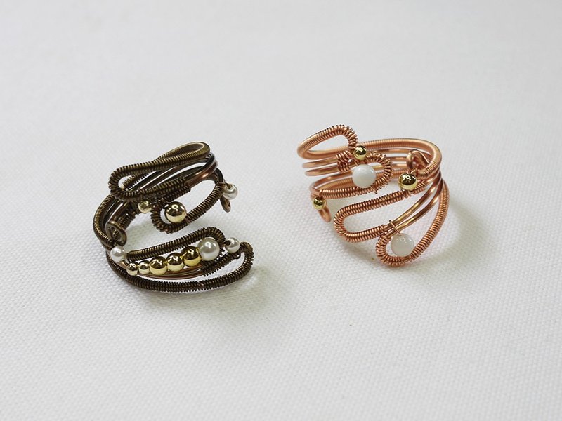 Autumn dew (Bronze color) - แหวนทั่วไป - โลหะ 