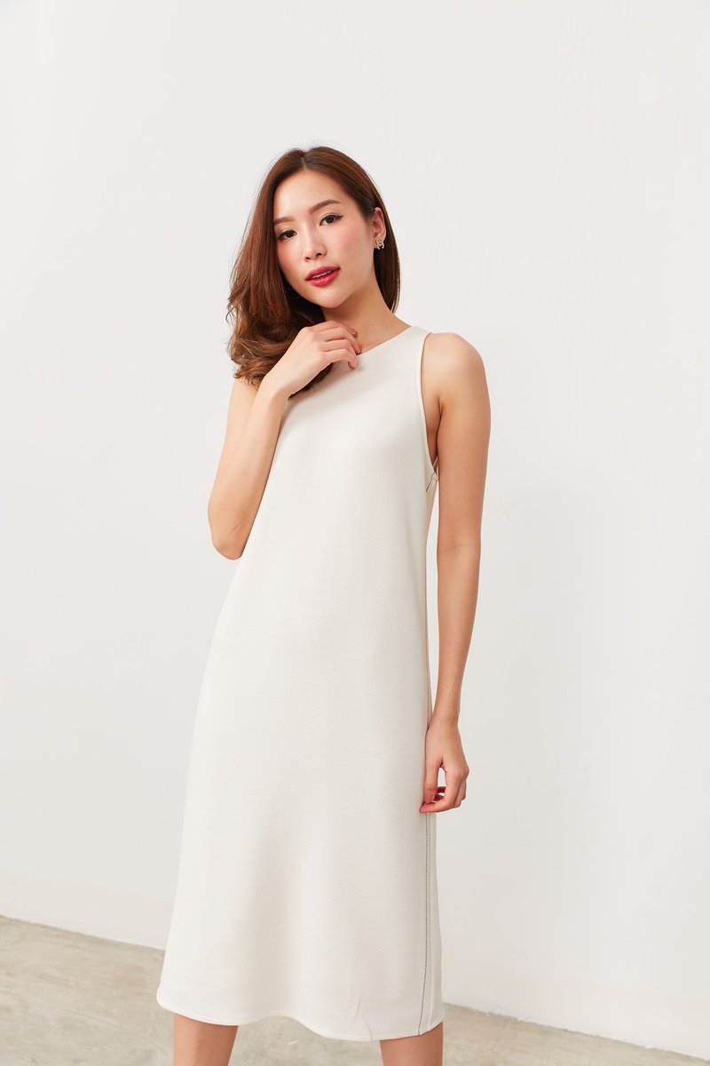 Maxi dress Line - 洋裝/連身裙 - 聚酯纖維 