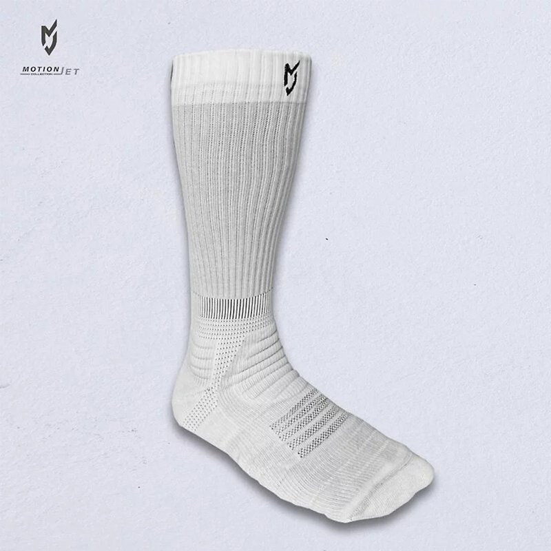MJS003-MJ 中高筒抗菌籃球繃帶襪 (白) M-XL - 其他 - 其他材質 白色