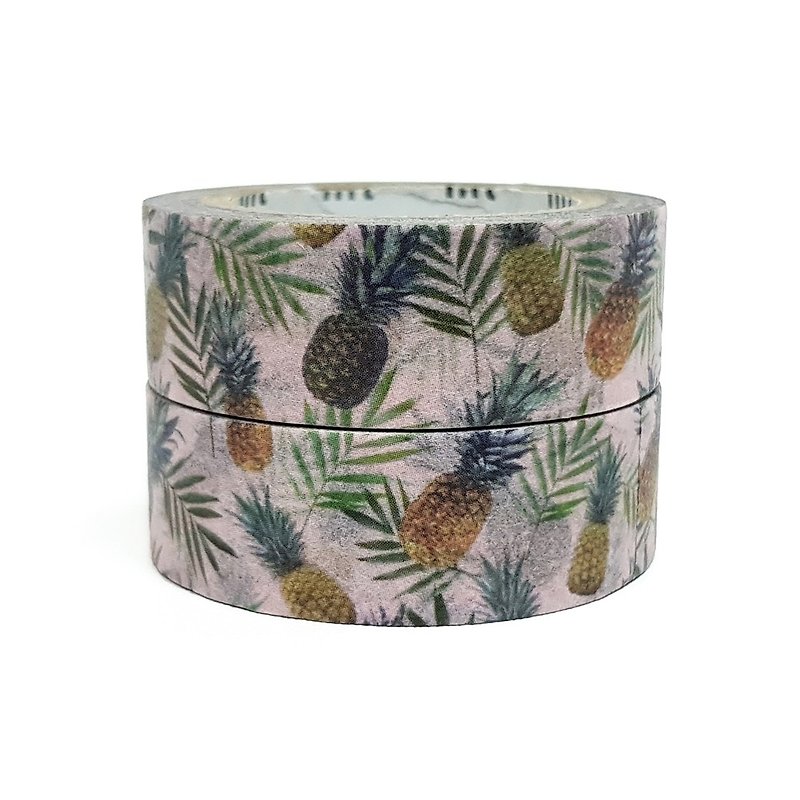 mt ex Masking Tape / Pineapple (MTEX1P166) / Pattern matched set / 2019SS - Washi Tape - Paper Multicolor