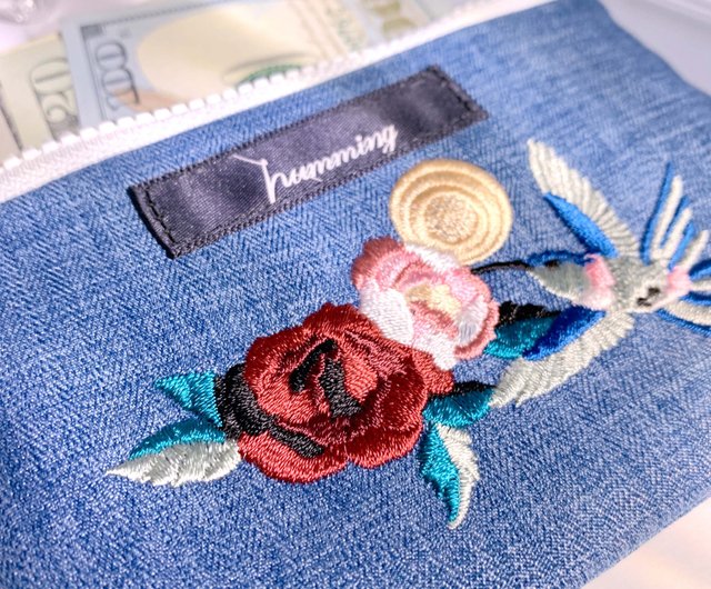 お纏めリクエスト＊刺繍のバッグ♡コインケース♡チャームなど♡ 特集掲載〕小銭入れ✽刺繍 がま口✽トロピカルドリンクと夏の