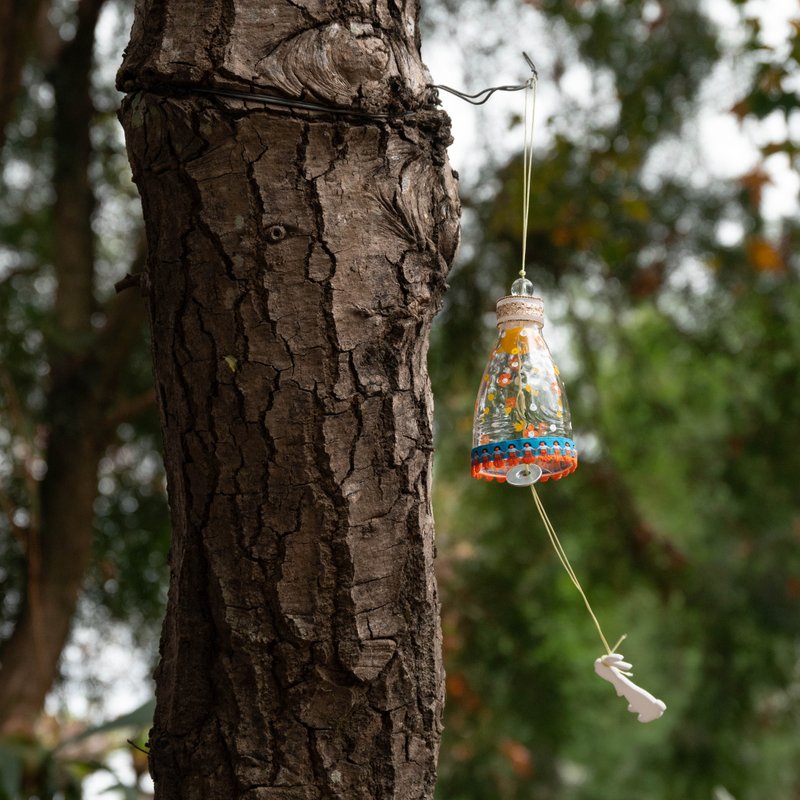 [Gaodi Kiln Fired Glass] | Glass Wind Chime Recycled Glass | DIY Material Kit - Pottery & Glasswork - Glass Transparent