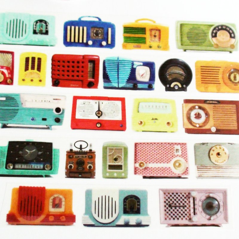 Customized Mini Washi Tape Old Radio - Washi Tape - Paper 