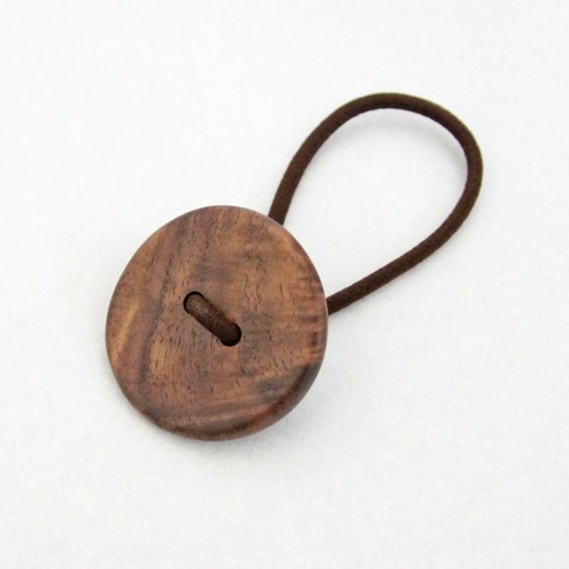 Wooden Hair Tie - Black Walnut - Hair Accessories - Wood Brown