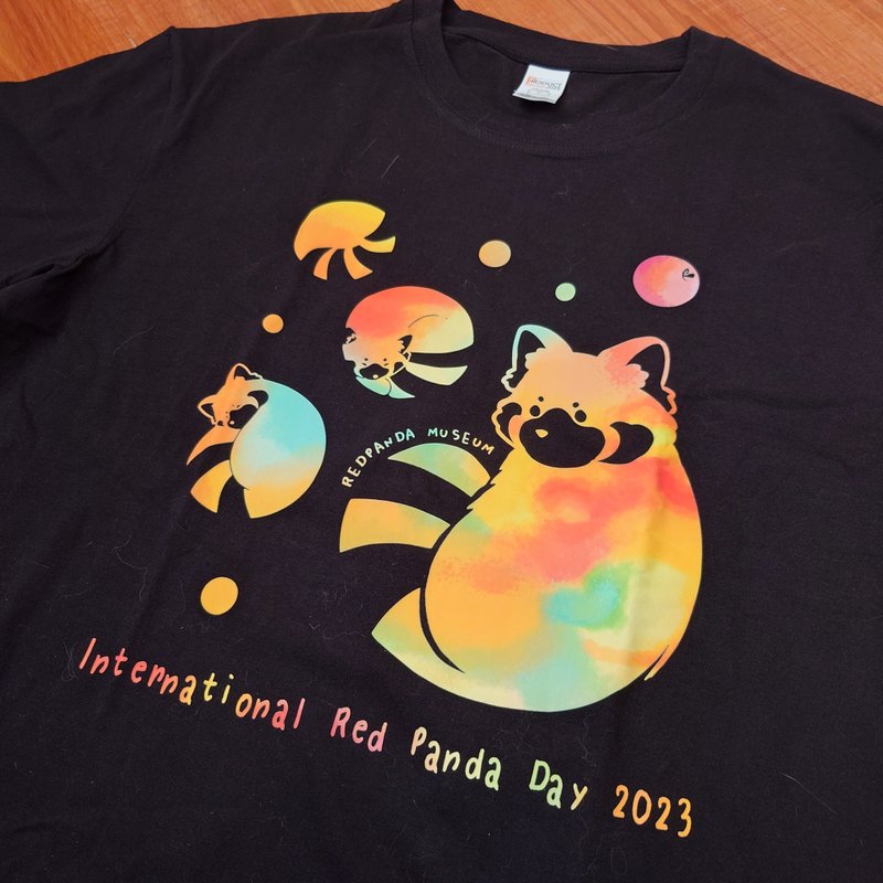 INTERNATIONAL RED PANDA DAY 2023 T-shrit - กระเป๋าแมสเซนเจอร์ - ผ้าฝ้าย/ผ้าลินิน ขาว