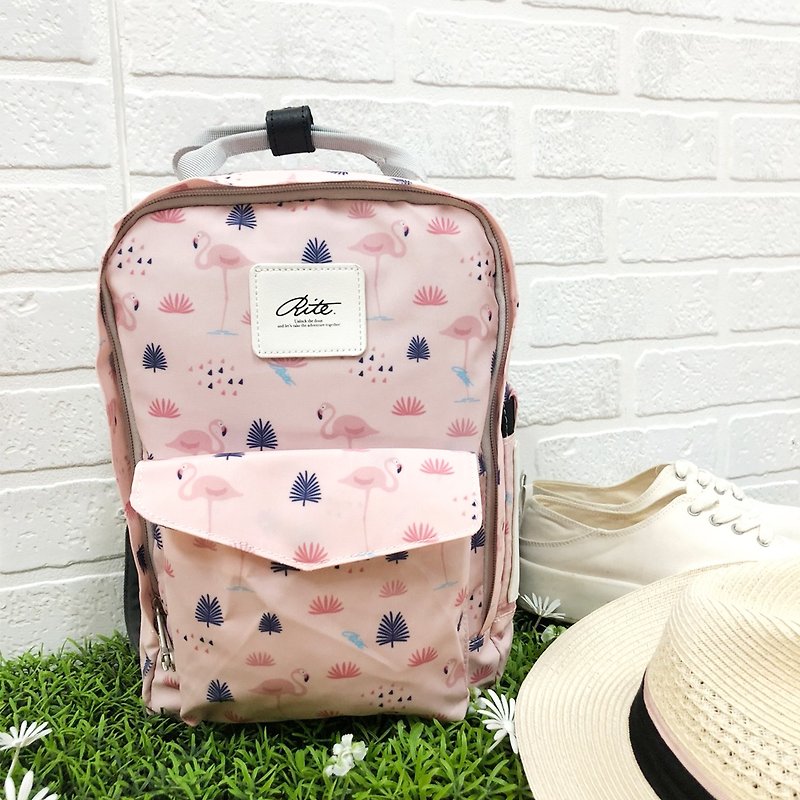 [Summer LOVE Folding 520] Le Tour Series - Sanxin Pack-S - Jiaojiao Crane - Backpacks - Other Materials Pink