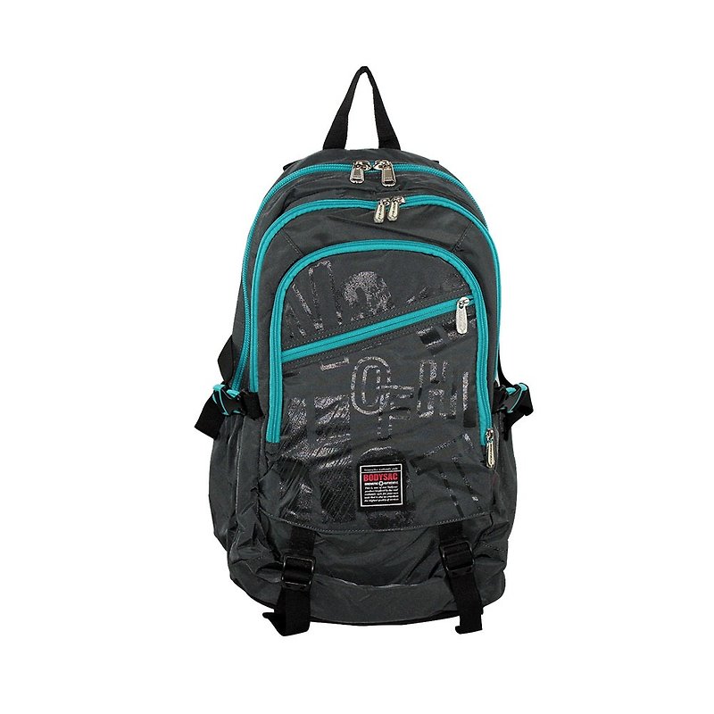 Functional wear-resistant backpack gray-green BODYSAC -b1127 - กระเป๋าเป้สะพายหลัง - ไนลอน 