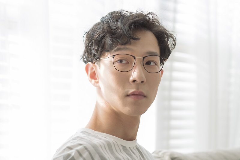 韓國咖啡金屬細框 I 眼鏡 - 眼鏡/眼鏡框 - 不鏽鋼 咖啡色
