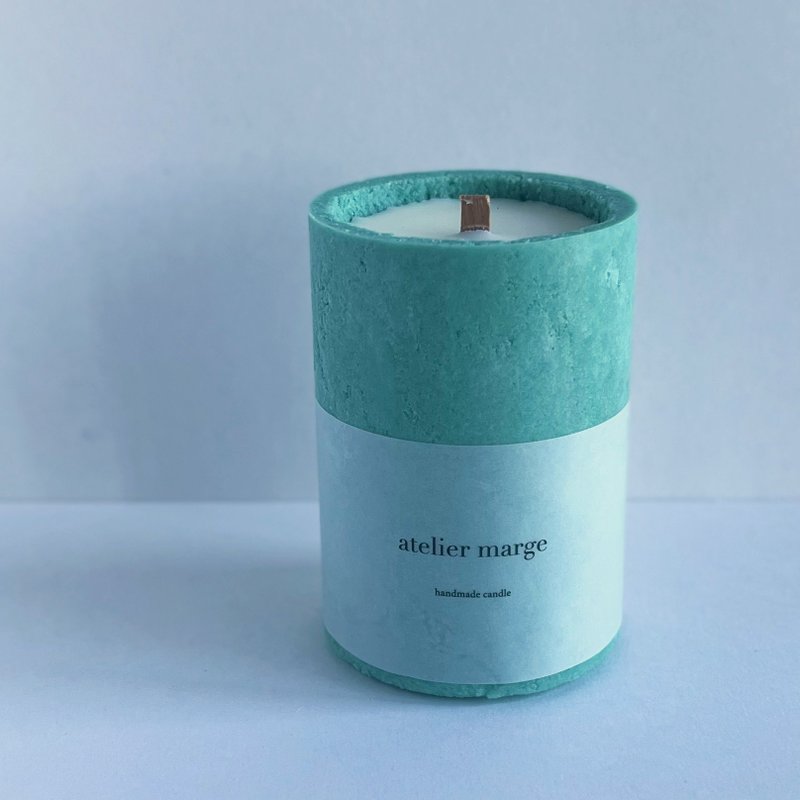 fragrance candle granité femme pistachio - เทียน/เชิงเทียน - ขี้ผึ้ง สีเขียว