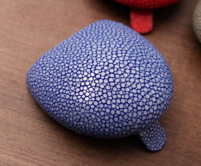 真珠魚皮コインボックス - ショップ DK.leathercraft コイン