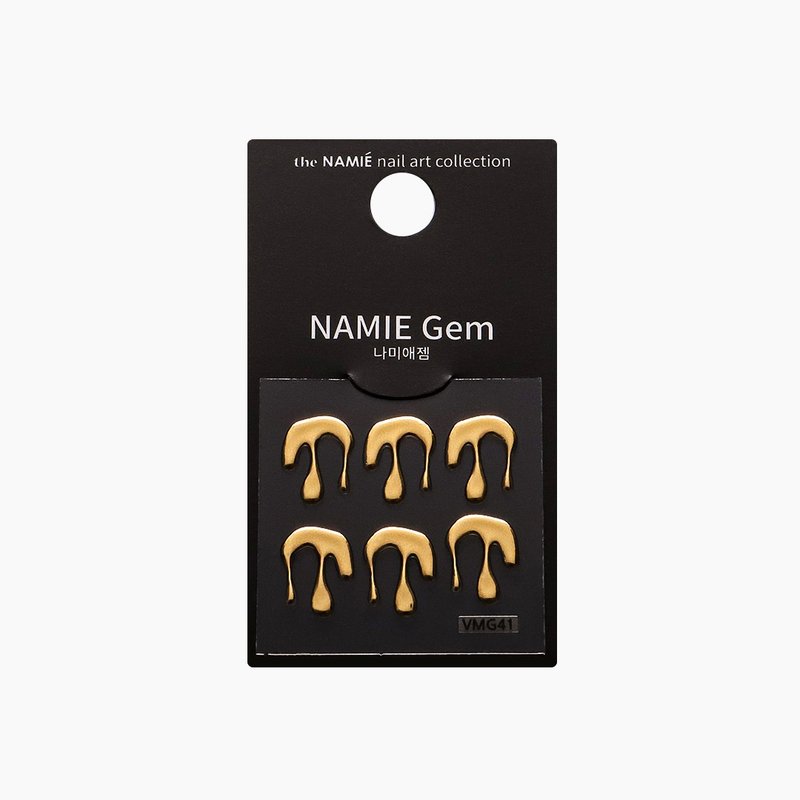 [Professional] NAMIE Gem Nail Art Deco Sticker Volume Metallic 41 - Nail Polish & Acrylic Nails - Paper Gold