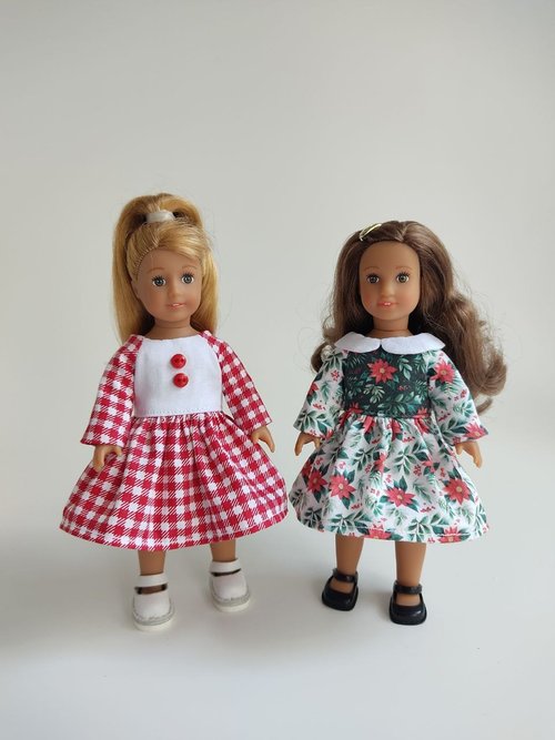 Lady Fox Boutique PDF sewing pattern for mini American Girl dolls.