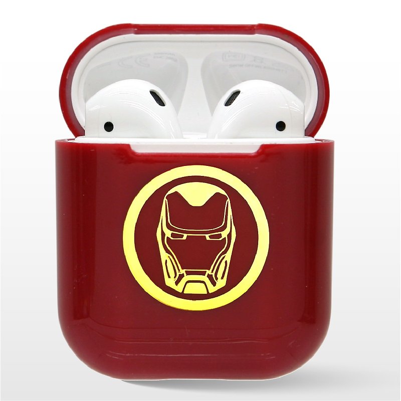 【Hong Man】Marvel無限之戰-鋼鐵人Airpods硬式保護套-紅色 - 科技小物 - 塑膠 紅色