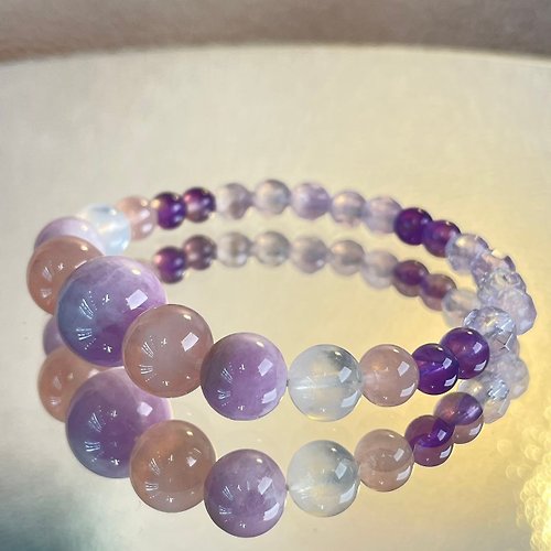 Hoshino Jewelry Kan 紫晶 橙月光 月亮石 天然 水晶 日本 手作 禮物 2024 新年