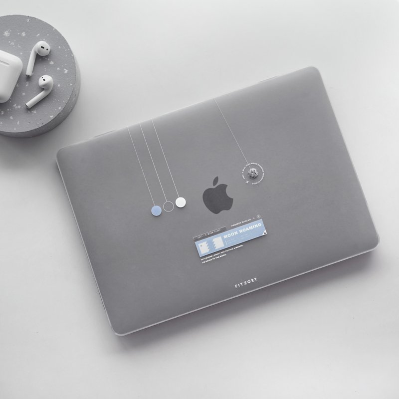 【FITZORY】Moon Roaming Series-Inertia Inertia Moon | Macbook protective case - Tablet & Laptop Cases - Plastic Transparent