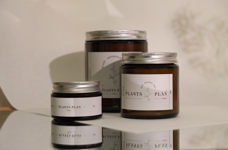 PLANTS PLAN essential oil candles - Fragrances - Wax Brown