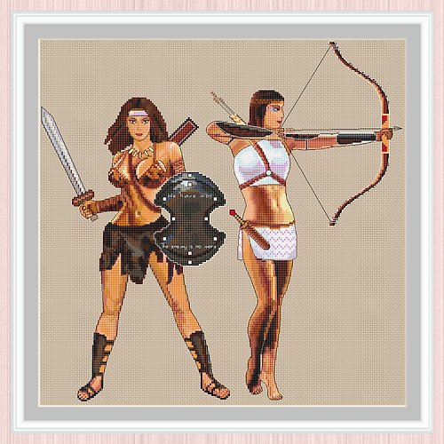 LarisaStitch Amazon Warriors Cross Stitch Pattern | Amazons | Women Warriors |