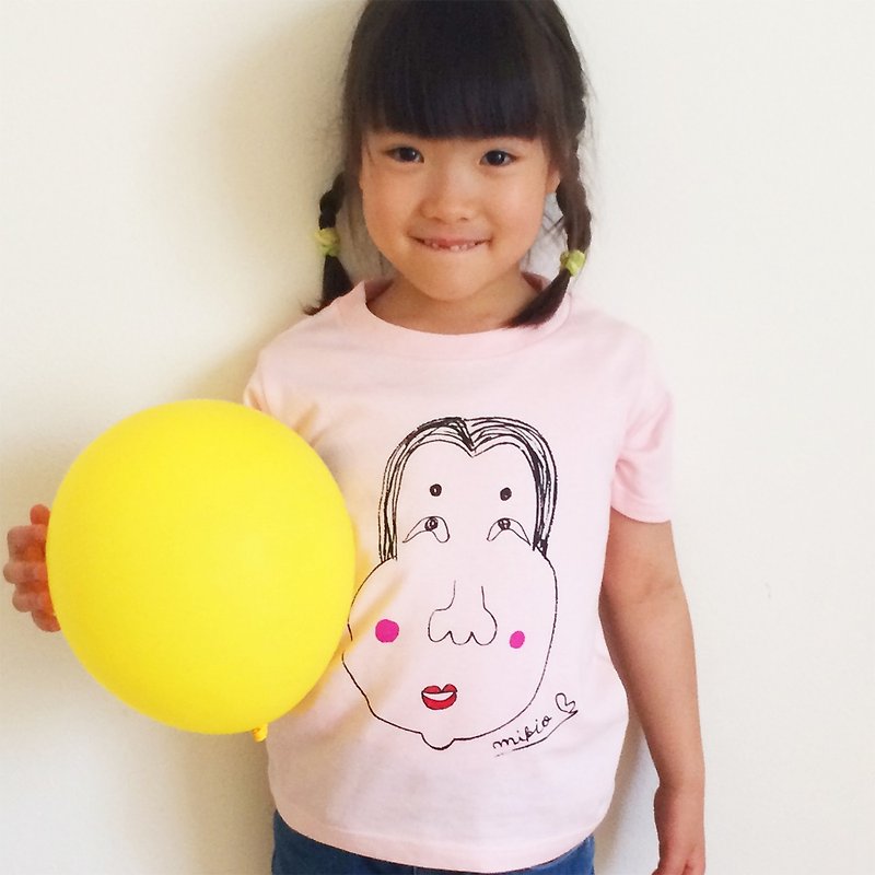 Okame Baby Kids T-shirt Pink - Tops & T-Shirts - Cotton & Hemp Pink