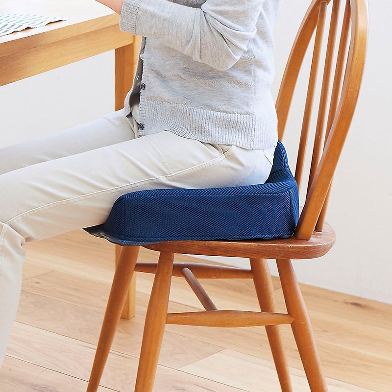 日本COGIT 腰痛對策W型機能紓壓美尻坐墊 - 枕頭/抱枕 - 橡膠 藍色