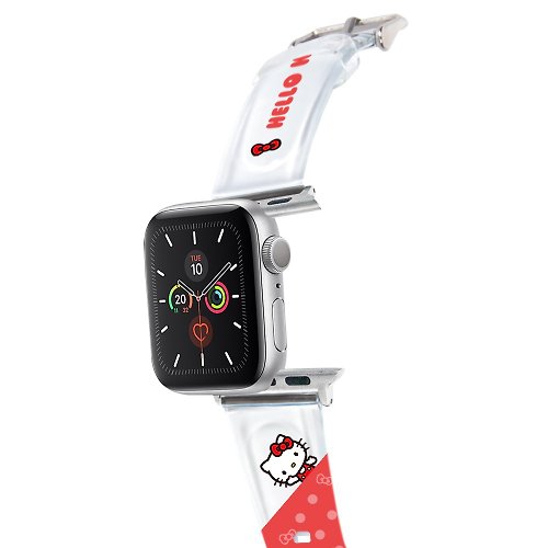 HongMan康文國際 【Hong Man】三麗鷗系列 Apple Watch PVC錶帶 點點Hello Kitty