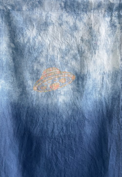 BLUE PHASE Close Encounters Tapestry Aizome JAPANBLUE 藍染タペストリー shibori UFO 宇宙