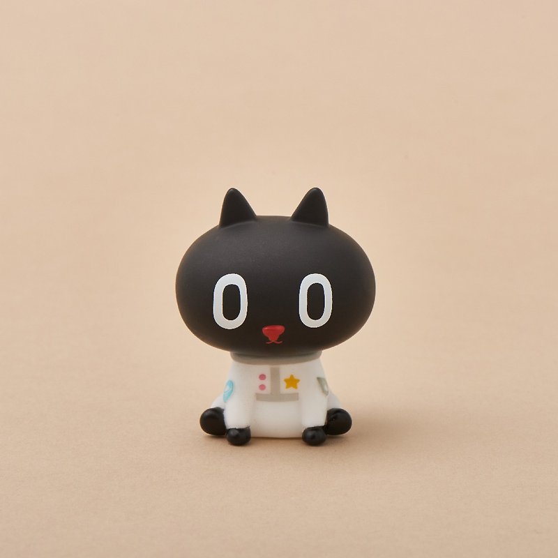 2023 Cultural Expo | Kuroro Legion Little Doll—The head of the meow can be rotated 360 degrees - Stuffed Dolls & Figurines - Other Materials Black