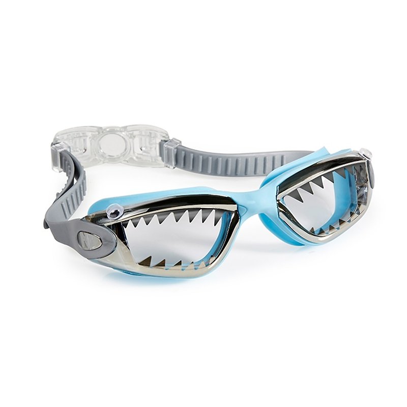 美國Bling2o 兒童造型泳鏡 鯊魚俠系列-水藍色 - 兒童泳衣 - 塑膠 藍色