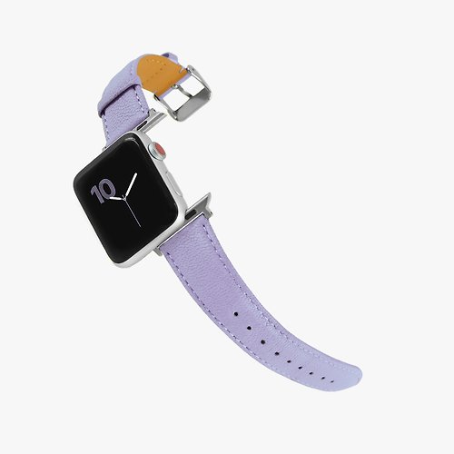 Macarooon 客製化禮物意大利真皮革錶帶Apple Watch 粉紫色