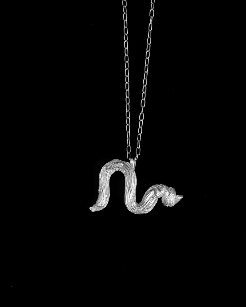 Silver 99.9 Souffle 2 Necklace - 項鍊 - 銀 銀色