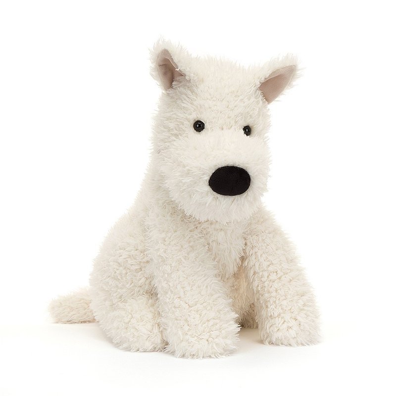 Munro Scottie Dog 蘇格蘭梗犬 西高地玩偶 斯科蒂毛孩  42cm - 公仔/玩偶 - 聚酯纖維 白色