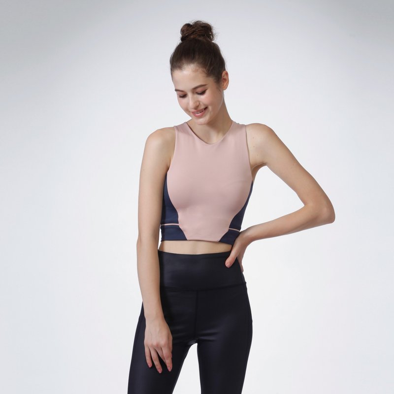 Morandi Sports Bra - เสื้อกั๊กผู้หญิง - วัสดุอื่นๆ สึชมพู