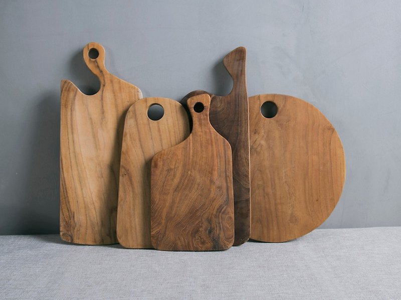 手作りチークの木まな板/ダイニングボード - 調理器具 - 木製 